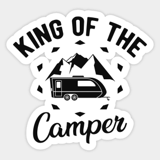 Camper - King of the camper Sticker